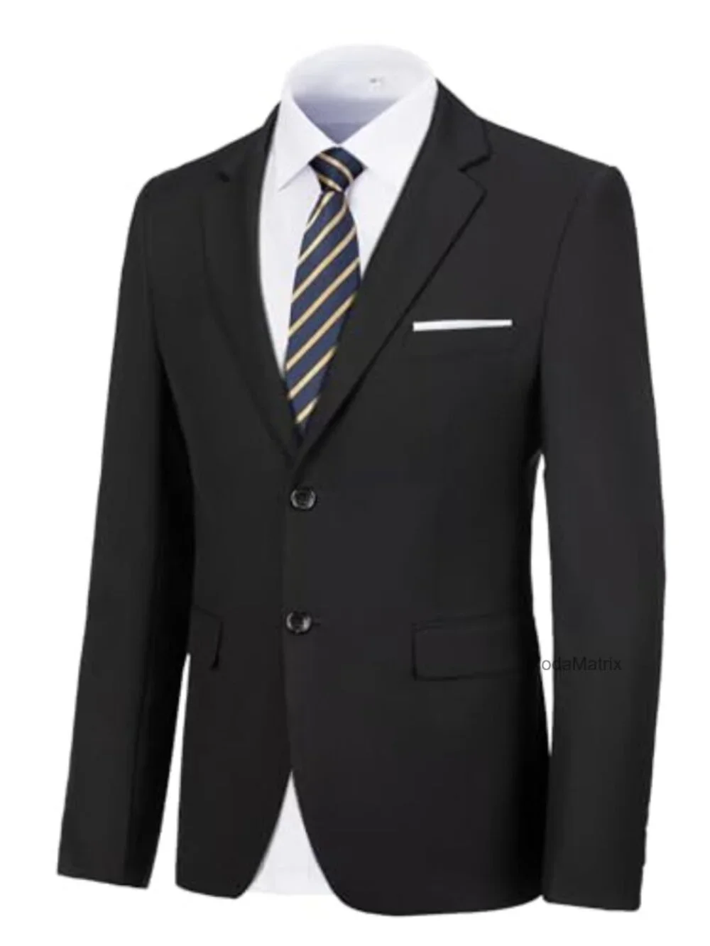 Men's Slim Fit Notched Lapel 2-Button Blazer Sport Coat Business Wedding